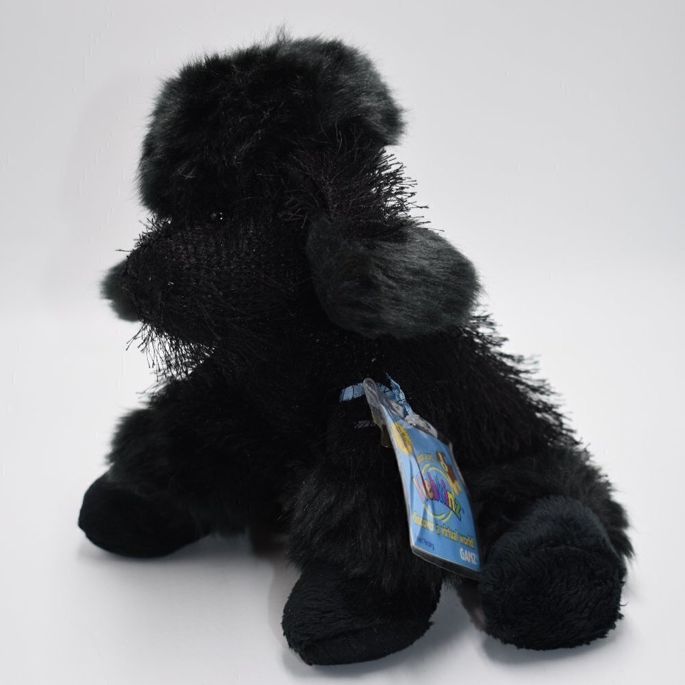 Ganz Webkinz HM191 Black Poodle Puppy Dog Stuffed Animal Plush Sealed Code